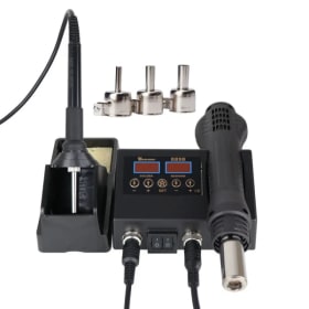 Estación de soldadura Digital con temperatura ajustable 2 en 1, soldador SMD, pistola de calor de aire caliente, retrabajo de soldadura para herramientas de reparación PCB IC