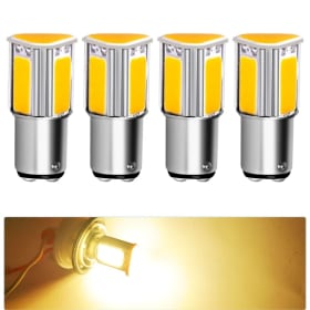 4 Uds BA15S BAY15D bombillas LED de luz de marcha atrás de freno de coche 1156 P21W S25 G18 1157 P21/7W 12V para luces de intermitentes de parada automotriz