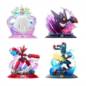 Figuras de acción originales de Anime Pokemon, Mega Lucario, Mega Gardevoir, serie de figuras de modelo, adornos, juguetes, regalo de cumpleaños