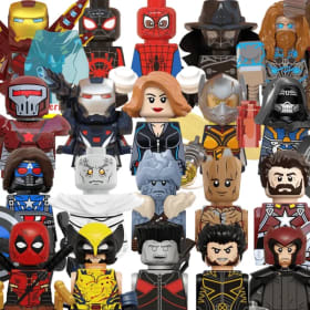 Bloques de Construcción de Juguetes de Marvel, Mini Ladrillos, Wolverine, Iron Man, Thor, Muñecos 3D para Armar, Juguetes, Regalos para Fiestas