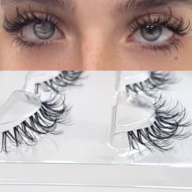 Nuevos 3 pares de pestañas de visón 3D pestañas de visón banda Invisible pestañas postizas de visón negro Natural tira completa cilios posticos reutilizables