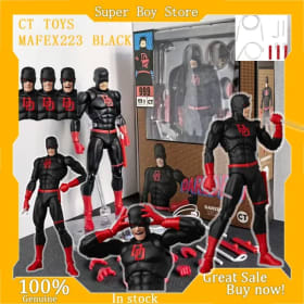 En Stock Mafex 223 Ct juguetes Daredevil figura negra Anime Daredevil versión cómica figuras de acción colección de Pvc juguete regalo de Navidad