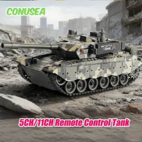 Tanque Rc de 33 cm, Tanques de Guerra a Control Remoto, Vehículo Todoterreno, Modelo Eléctrico de Batalla, Juguetes Electrónicos para Niños, Regalos de Cumpleaños