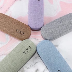 Estuche para gafas de moda, carcasa dura, telas de lino, fundas para gafas, funda protectora para hombres y mujeres, gafas de sol, caja para gafas