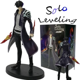 Figura de 21 cm en Existencia de Solo Leveling (Versión Anime) - Figura de Acción de Sung Jinwoo, Modelo Coleccionable de PVC, Figura de Exhibición, Mercancía de Anime