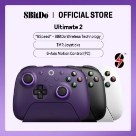 Controlador de juego inalámbrico 8BitDo Ultimate 2 para PC y Android con joysticks TMR, disparadores conmutables, control de movimiento, 8 velocidades