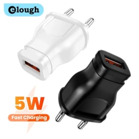 Elough 1A 5W cargador de viaje USB único USB a enchufe de conversión UE/EE. UU. cargador de teléfono cargador de viaje para teléfono inteligente cabezal de carga