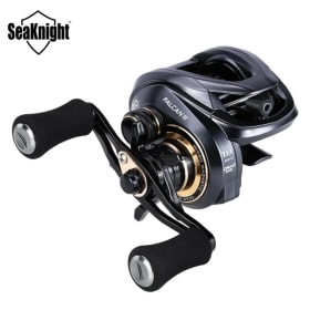 SeaKnight-carrete de Baitcasting serie FALCAN III, 7,3: 1, 8,1: 1, ultraligero, potencia de arrastre máxima de 180g, carrete de pesca de fundición larga de 15lb
