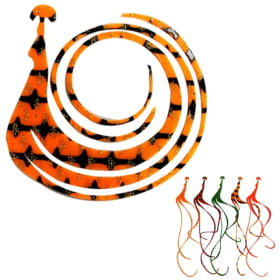 Faldas en espiral de silicona de 15CM, cola de horquilla, cinta giratoria, plantilla de goma Buzzbait, accesorios de Señuelos de Pesca DIY, faldas de calamar atadas con moscas