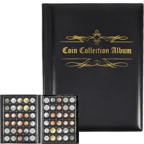 Organizador coleccionable de 480 monedas, álbum conmemorativo, libro de coleccionista, práctico organizador de exhibición de monedas para coleccionistas