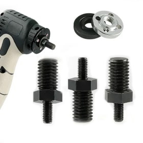 Varilla Adaptadora de Amoladora M5 a M10 para Mini Amoladora Angular con Placa de Presión para Taladro Eléctrico de 3 Pulgadas, Varilla de Conversión