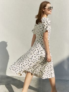AMII-traje minimalista para mujer, chaqueta holgada a la moda para ir al trabajo + vestido informal Vintage separado, primavera 2024 12213002