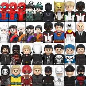 Muñecos de bloques de construcción de superhéroes de Marvel, Doctor Strange, Soldado de Invierno, Gambit, juguetes de bloques MINI para niños, regalos para fiestas navideñas