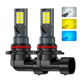 2 uds H8 H11 bombilla LED 9005 HB3 9006 HB4 lámpara Led luces antiniebla de coche superbrillantes luz de conducción diurna 12V blanco amarillo azul hielo
