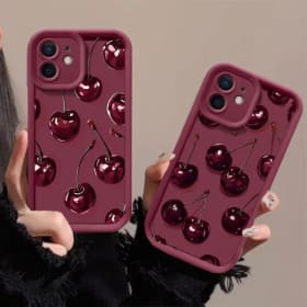Fundas de Teléfono TPU Multicapa Color Rojo Vino INS para Xiaomi Redmi Note 14 13 12 Pro Plus 11 12S 11S Redmi 15C 15 14C 13C 12C 10C A5