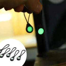 10 tiradores de cremallera que brillan en la oscuridad, se iluminan en la oscuridad, ideales para acampar al aire libre, senderismo, chaquetas, tiendas de campaña, equipaje, mochila