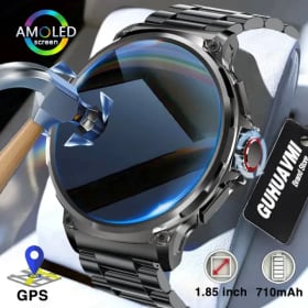 Nuevo reloj inteligente para hombre con batería grande de 710 Mah, pantalla Ultra HD de 1,85 pulgadas, GPS, seguimiento deportivo, llamada HD Bluetooth para Huawei, Xiaomi