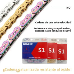Cadena de Bicicleta de una sola velocidad TANKE, Cadena de Bicicleta de Montaña de 1 Velocidad, 100L, Accesorios de Ciclismo de una sola velocidad, Cadena de BMX eléctrica