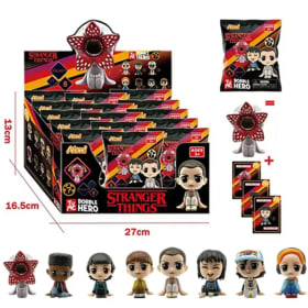 24 Piezas de Figuras de Anime de Stranger Things, Jane Ives/Will Byers/Mike Wheeler, Caja Ciega, Figura de Acción, Cosplay, Adorno, Figuras de Juguete, Regalo