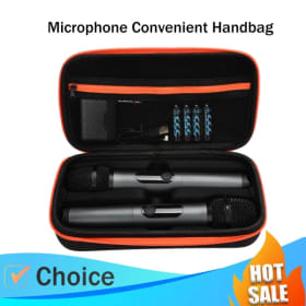 Para sistema de micrófono inalámbrico Dual JBL, funda protectora para micrófono inalámbrico, caja de micrófono inalámbrico, bolsa de viaje Universal con micrófono Dual de mano