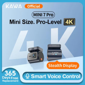 Cámara para coche KAWA 4K MINI 7 Pro, WiFi, con APP/Control por Voz/WIFI6/GPS, grabadora de video automática, HDR.