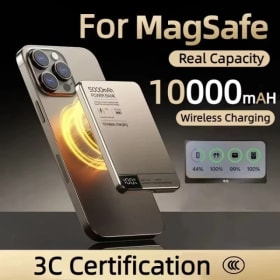 Xiaomi-Banco de energía magnético Ultra inalámbrico, portátil, de viaje, capacidad de carga rápida, batería externa Digital para IPhone Magsafe