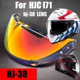 Para lente de casco i71, galvanizada, multicolor, día y noche, Base de HJ-38, accesorios adhesivos antiniebla para parabrisas