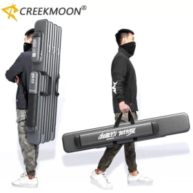 Bolsa de Pesca Plegable de 80-130 cm, Bolsa de Pesca Oxford No Plegable para Cañas, Carretes, Señuelos, Caja de Almacenamiento de Aparejos de Pesca para Viajes