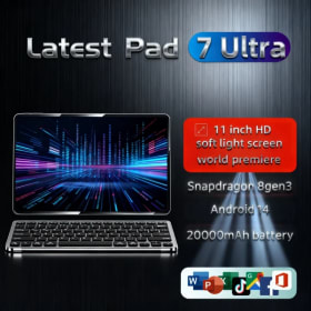 Tablet PC Pad 7 Pro Ultra Edición Global Original 2025, Nuevo, Snapdragon 8gen3, Android 14 HD 4K, 22GB + 2TB, Doble SIM 5G y WIFI