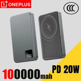 Xiaomi-Banco de energía magnético ultradelgado, batería de 100000mah, nivel de batería, pantalla Digital, carga rápida bidireccional para Iphone