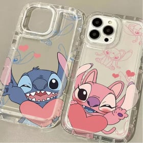 Funda de teléfono suave con grafiti de Disney Stitch para iPhone 14 17 Air 16 15 13 12 11 Pro Max 7 8 Plus XR X XS Max SE 2020 de silicona
