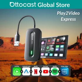 Ottocast Play2Video Express Android 12 AI Box Wireless CarPlay Android Auto Netflix YouTube Adaptador de transmisión de vídeo para Audi Kia