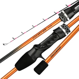 Caña de pescar Johncoo para calamar, 1.5m, de una sección, con punta de titanio, 43g, ligera, para pesca desde embarcación, caña Oscart Air.