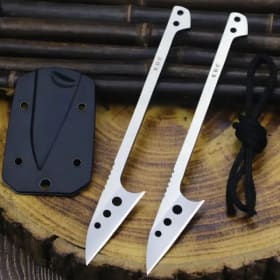 2024 nuevo cuchillo de bolsillo, cuchillo de pesca damdoors 440c cuchillo de caza de acero de una sola pieza + funda K, cuchillo de herramienta de camping EDC