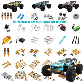 SG116MAX o SCY 16101 16102 Pro RC coche 1:16 Color dorado piezas de repuesto de Metal mejoradas accesorios originales eje de transmisión de engranaje de Motor