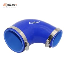 Manguera de tubo de silicona Universal EPLUS azul, conector grande a pequeño de 90 grados, acoplador de tubo de entrada Turbo Intercooler para coche, varios tamaños