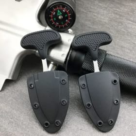 Cortadores de collares multifuncionales, cortadores para acampar al aire libre, cortadores portátiles, cuchillo para colgar collares, cuchillo portátil para acampar, 1/2 Uds.