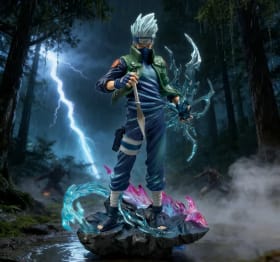 Figuras de acción de Anime Hatake Kakashi de 24cm y 9,4 pulgadas, estatua de Pvc, adorno de escritorio, colección, modelo de estatua, decoración, juguetes para habitación y escritorio