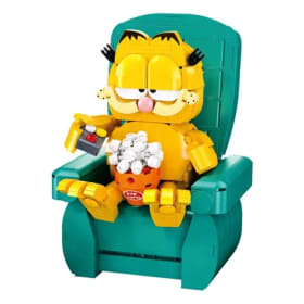Bloques de construcción Garfield sentado, bloques de sofá Garfield con Mini figuras, modelo de gato, juguetes educativos DIY para niños, regalos de vacaciones