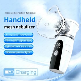 Nebulizador recargable JUSTLANG 2025, nuevo nebulizador de malla silencioso portátil inteligente para adultos y niños, Mini nebulizador doméstico