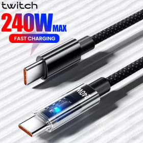 Cable USB C a Tipo C de Carga Rápida de 240W para iPhone 15 16 17 Samsung Huawei Xiaomi, Cable de Datos USB C a USB C con Carga Rápida