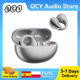 QCY Crossky C30S Auriculares inalámbricos Bluetooth 6.0 de clip, abiertos, audio LDAC de alta resolución, conexión dual, 40 horas de reproducción, certificación IPX5, para deportes y running