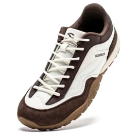 HOBIBEAR Zapatos de senderismo de ancho ancho Unisex Trekking Trail Running Zapatillas Retro antideslizantes con cordones zapatos para caminar