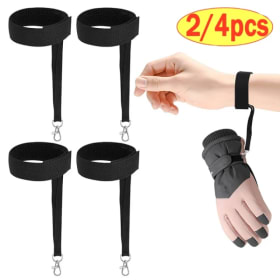 Correas Elásticas para Guantes de Esquí, 2/4 Piezas, Ajustables, para Hombres y Mujeres, Correa Antipérdida para Guantes Deportivos de Esquí