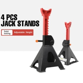 4 soportes de gato para coche con capacidad de 3 toneladas, doble bloqueo, para levantar SUV, camioneta, coche y UTV/ATV