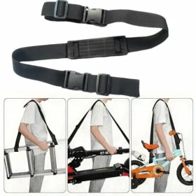 Correa de Transporte Ajustable para Bicicletas Infantiles con Hombrera, Correa de Hombro para Patinete, Correa de Hombro para Bicicletas de Equilibrio, Correa de Transporte Manual