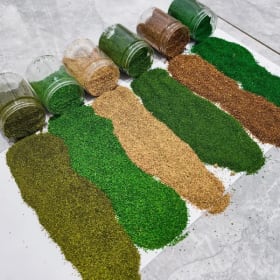 Kits de terreno de fliage para fregar y dispersión en polvo de árbol de madera para HO OO N, fabricación de modelos Diy/fabricación de árboles/Kits de construcción/Diorama, 1 botella