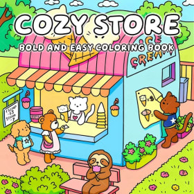 COZY STORE Libro para colorear para adultos con lindas actividades diarias acogedoras para la relajación (enfoque en espacios acogedores)