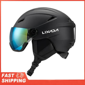 Casco de Snowboard para mujer y casco de esquí integrado para hombre con gafas de visera extraíbles casco de esquí protector