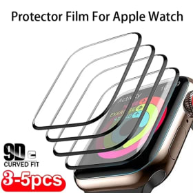 Protector de pantalla 9D para Apple Watch 9 8 7 6 5 4 SE 40MM 41MM 42MM 44MM 45MM 38MM película de pantalla para iWatch Series Ultra 3 2 1 49mm